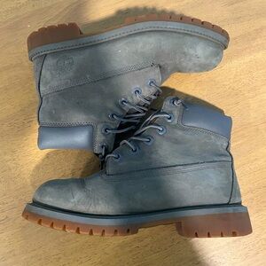 Gray timberland boots